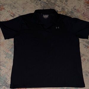Under Armour black polo shirt
